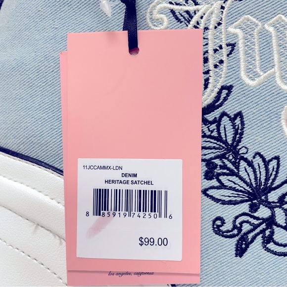 NWT Juicy Couture Denim Heritage Satchel - Picture 10 of 10